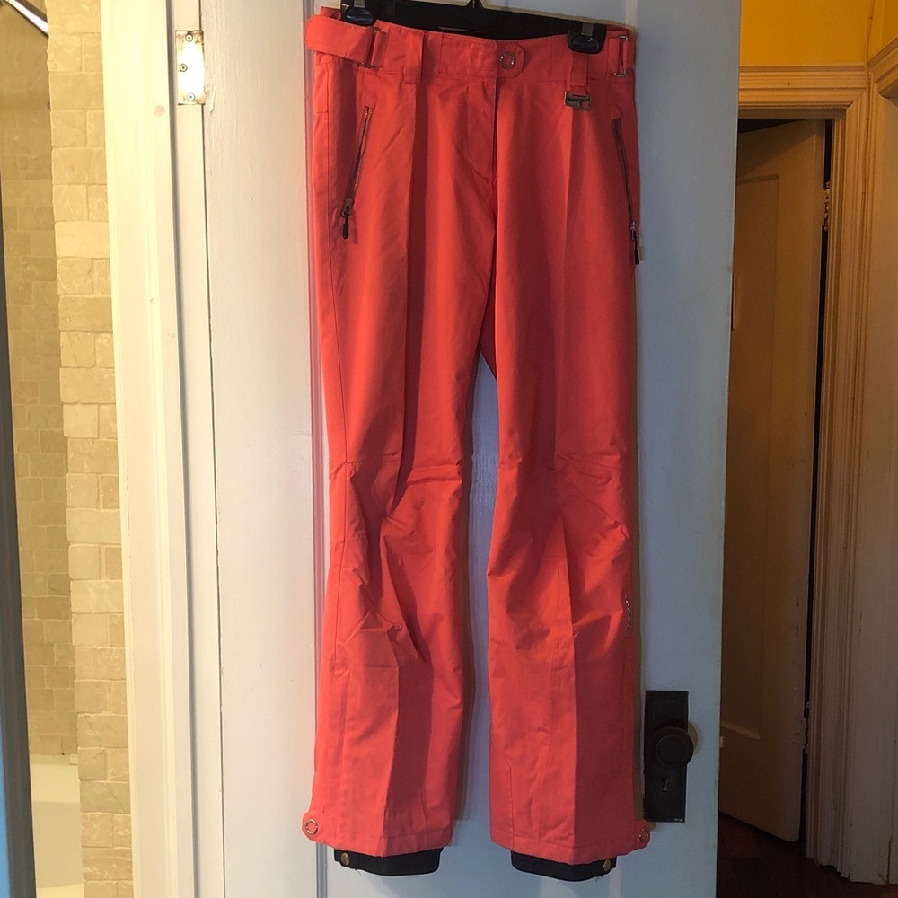 Bright Coral Ski Pants